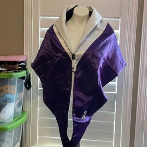 Elegant Purple and Silver Women's Shawl